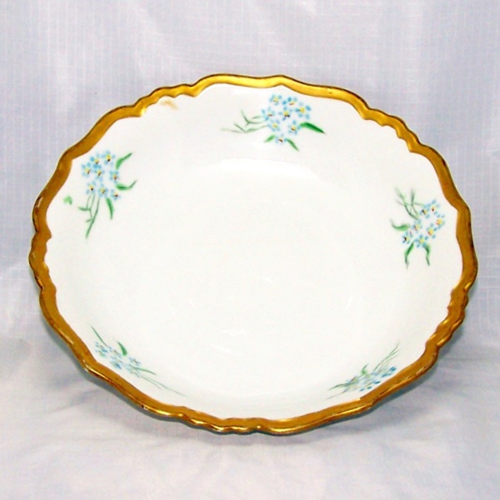 VTG- Limoges Cornflower Relish Dish